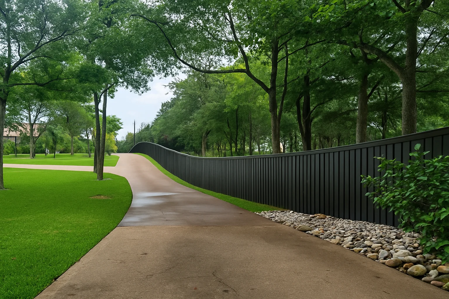 Fence staining project in Waxahachie TX by Texas Stain Works