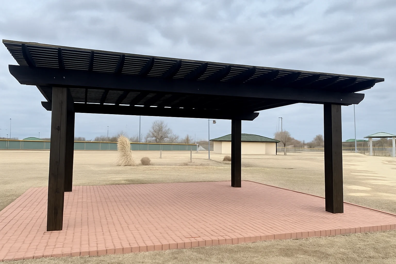 Pergola staining service in Waxahachie TX by Texas Stain Works