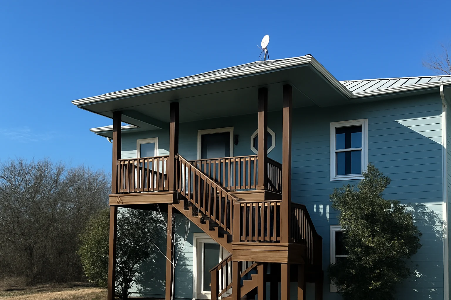 Deck staining and restoration in Waxahachie TX home